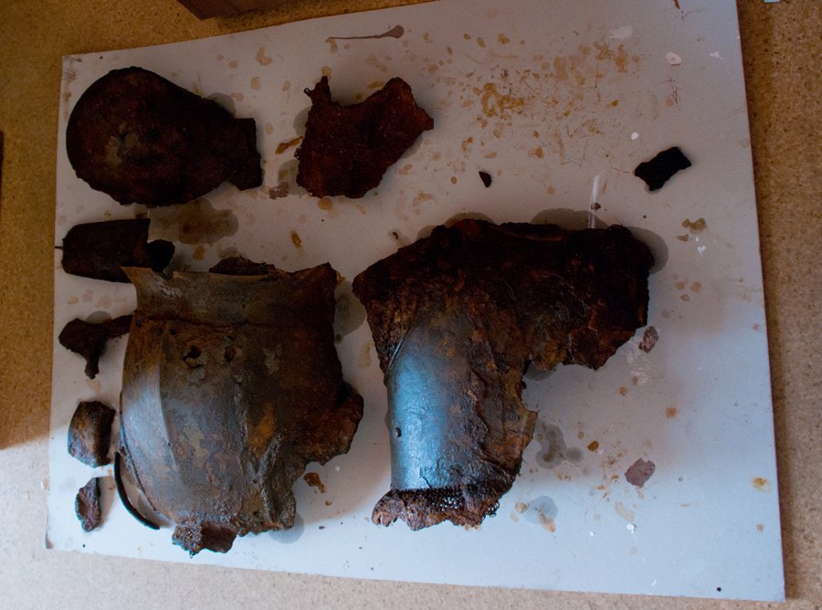 Доспехи рыцаря ВКЛ, найденные под Мстиславлем в Вихре.
