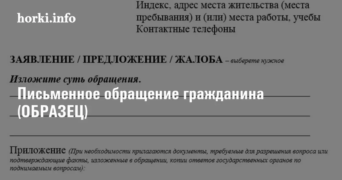 Протокол личного приема граждан образец