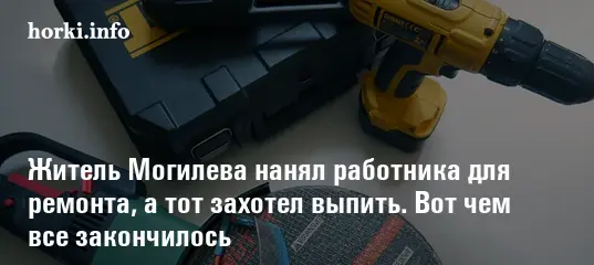 В Могилеве судимый за грабеж мужчина нанялся на подработку, но пропил